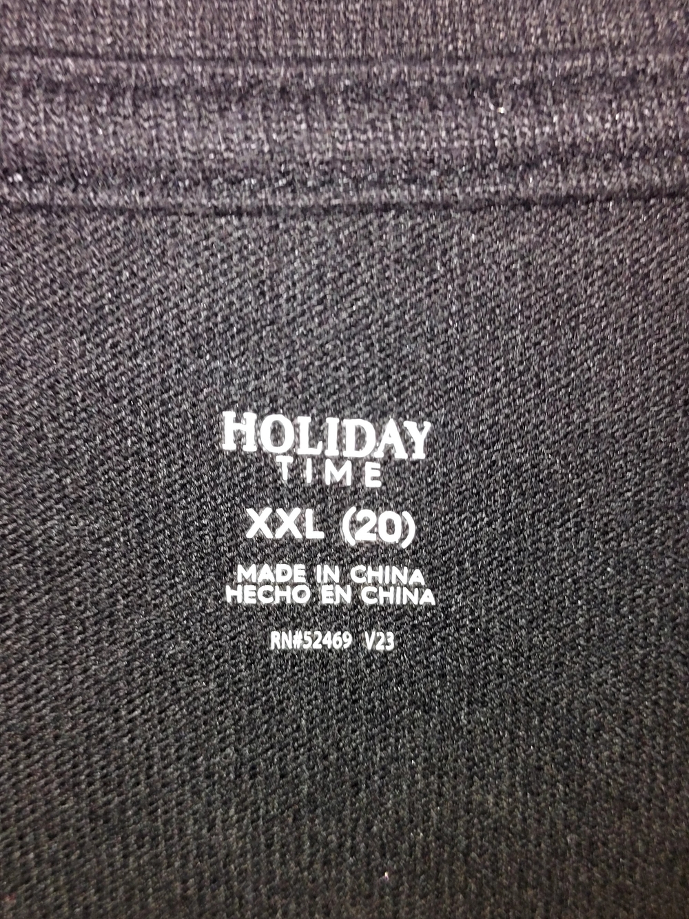 Holiday Time Black Long-Sleeve "Very Merry Mama" Tee with Colorful Lettering - Picture 2 of 2